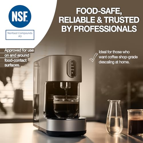 Image of ERRECOM Moka, Coffee Machine Descaler, NSF Registered A3, Compatible with all Coffee Machines and Kettles, 17 fl oz (500 mL), 5 Uses