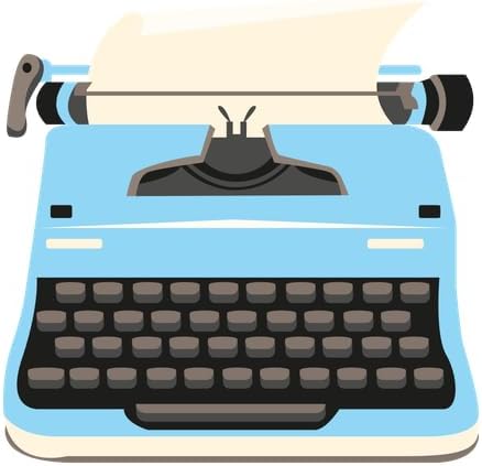 CafePress Typewriter Sticker Rectangle Bumper Sticker Car Decal