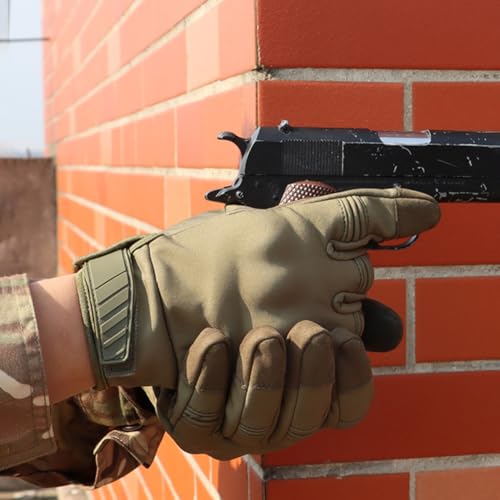 GreatRise Gants tactiques imperméables, gants d'intervention militaires, avec écran tactile, antidérapants, gants de protection, gants de moto, pour Bushcraft, chasse, cyclisme, verts, taille XL – vue 6