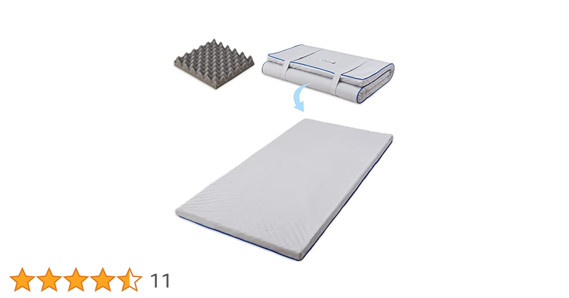 Amazon｜昭和西川 ムアツ マットレスパッド 三つ折り 折り畳み
