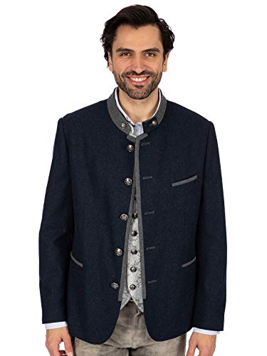 Stockerpoint Hombre Jacke Quintus Chaqueta de Traje de Negocios Not Applicable, Piedra Azul, 56