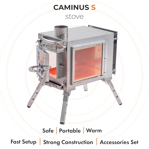 RBM Outdoors Caminus S Wood Burning Camp Stove for Tents, Stainless Steel - Image 3