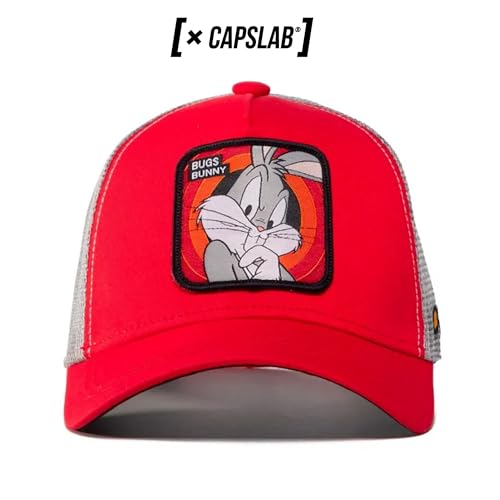 Capslab Bugs Bunny Trucker Cap Looney Tunes Red/Grey - One-Size - 2