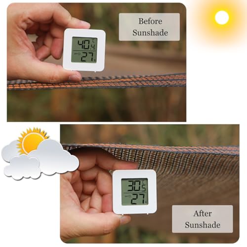 Rete ombrege 90% anti-UV marron ultra résistant à œillets - 7