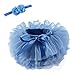 Verve Jelly Säuglingsbabys Mädchen Rüschen Tutu Bloomers Windelhülle Tüllrock und Blumenperlen Stirnband Set