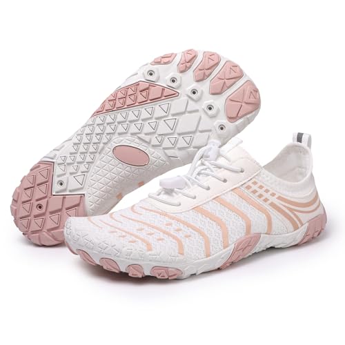 Image of Hike Barefoot Shoes for Women Men Breathable & Non-Slip Athletic Footwear Wide Toe Water Shoes,Designed for Walking,Running&Swimming