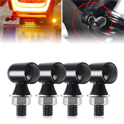 Clignotants LED 12V moto mini feu indicateur de direction - 2