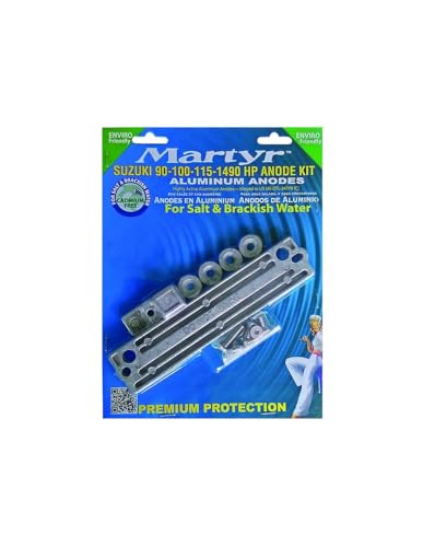 Kit anodes alu Suzuki 90-140CV protection corrosion embase bateau marine