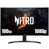 acer Nitro ED273S3 27 inch Full HD (1920 x 1080) Curved Gaming Monitor - 180Hz, 5ms, VA Panel, FreeSync Premium, 72% NTSC, HDR Ready, Speakers, DisplayPort, HDMI