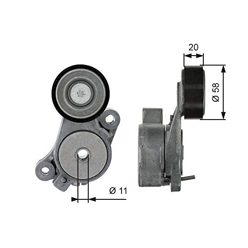 GATES T39040 Galet Tendeur DriveAlign pour stopper l'usure prématurée des courroies