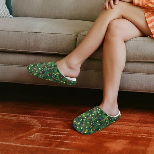 chaqlin Christmas Indoor Slippers for Women Lightweight House Bedroom Closed Toe Warm Slipper Shoes Trendy Slippers3
