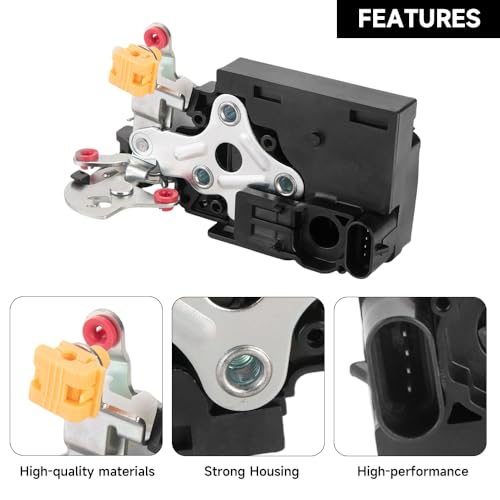 Image of Rear Right Door Latch Lock Actuator Assembly - Compatible for GMC Savana 1500 1996-2014 for Chevrolet Express 1500 1996-2014 for Chevrolet P30 1996-1999 - Replace Part 22834664