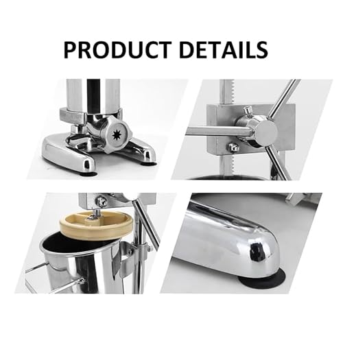 Handelsübliche vertikale robuste manuelle Donut-Maschine, Edelstahl-Cremefüller, perfekt für Dessertläden und Bäckereien