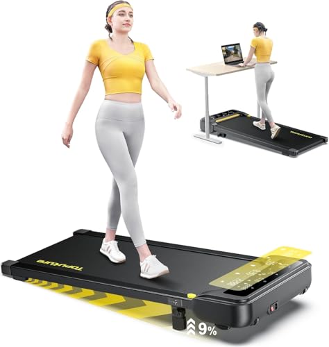 14% off - TOPUTURE Walking Pad with Incline, Under Desk Treadmill, Portable Treadmills for Home/Office, 2.5HP Walking Jogging Running Machine 300 lbs Capacity with LED Display, Remote Control/App Control