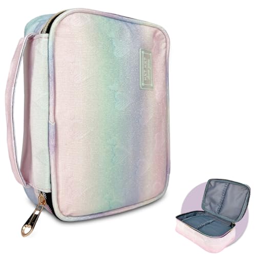 Genérico Estojo Box Escolar Grande 100 Lápis Com 28 Elásticos Tie-Dye (Tie-dye Frio)