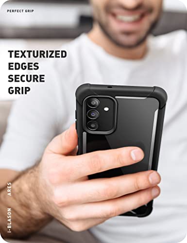 Image of i-Blason Thermoplastic Polyurethane Ares Lite Series Case For Samsung Galaxy A13 5G (2021 Release), Slim Protective Clear Case With Shockproof Bumper (Black)