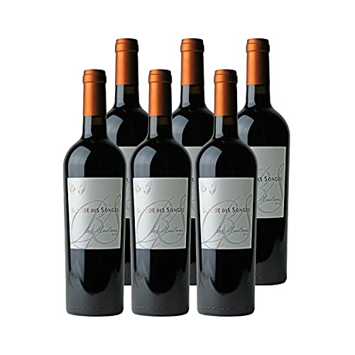Pays d'Oc Les Moulières Rouge 2016 - Bastide des Songes - Vin IGP Rouge du Languedoc - Roussillon - Lot de 6x75cl - Cépages Cabernet Sauvignon, Syrah Cover
