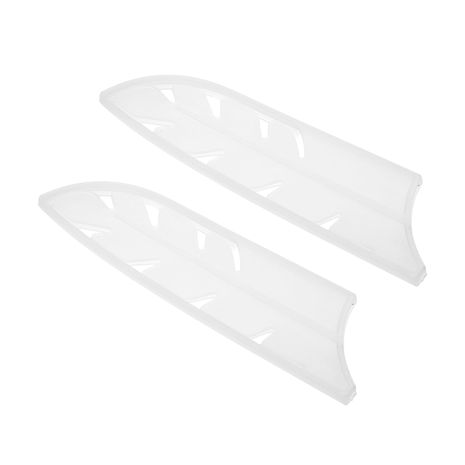 PATIKIL ABS Safety Knife Cover Sleeves for 7" Santoku Knife, Universal Chopping Edge Guard Blade Protector Sheath for Kitchen Bar, White, 18.2cm L, Pack of 2