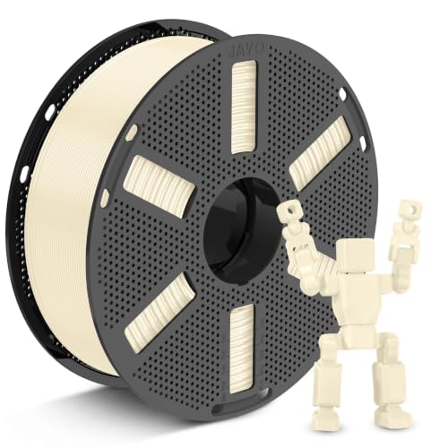 Image of JAYO PETG 3D Printer Filament 1.75mm, 1.1kg Reusable Spool, Bone White