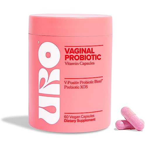 URO Vaginal Probiotics for Women pH Balance with Prebiotics & Lactobacillus Blend - Womens Health Supplement - Promote Healthy Vaginal Odor & Vaginal Flora, 60 Count (Pack of 1)