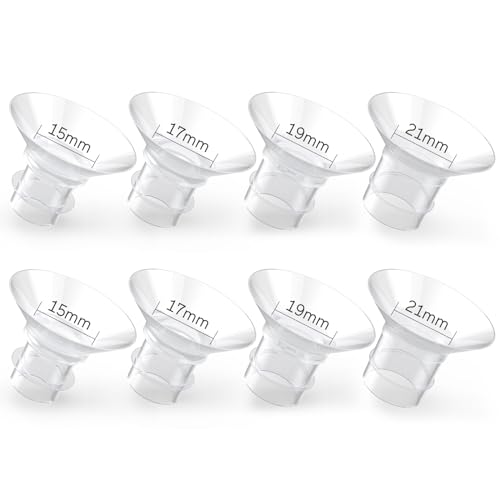 Image of Flange Inserts 8PCS 15/17/19/21mm, Suitable for Momcozy S12pro/S9pro/S9/S10/S12, for Medela/Tsrete/Spectra/Bellababy 24mm Shields/Flanges, Reduce Tunnel Down to Correct Size