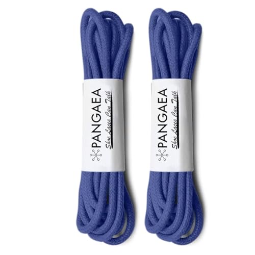 Image of [4 Laces] 2-Pair Pack Waxed Round Oxford Shoe Laces for Dress Shoes Chukka 3 /32Inch Thin