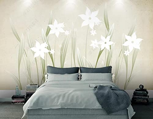 Fotomurales 3D Papel Pintado Hojas Florales Acuarela Fotográfico Papel Pintado Decoración De Pared Decorativos Murales Cover