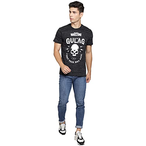 Image of Free Authority Avengers Printed Regular Fit Black Cotton Men's T-Shirt