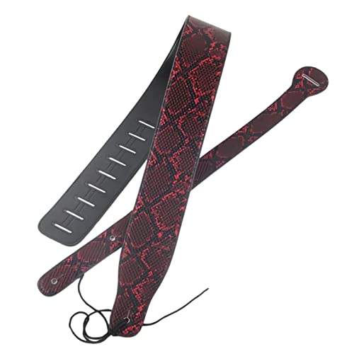 Rebellious Sangle de guitare basse et électrique en cuir de 7,9 cm de large, sangle de guitare basse, sangle réglable vintage réglable - Les Beatles, Paul McCartney, John Lennon, RIngo Starr, George Harrison Rebellious Sangle de guitare basse et électrique en cuir de 7,9 cm de large, sangle de guitare basse, sangle réglable vintage réglable