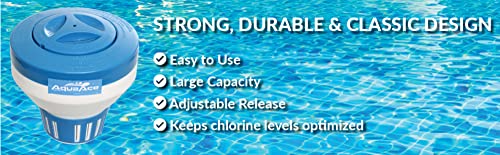AquaAce-Pool-Chlorine-Floater-Dispenser-Premium-Large-Capacity-Holds-Up-to-5-Tablets-Floating-Design-for-3-inch-Chlorine-Tablets