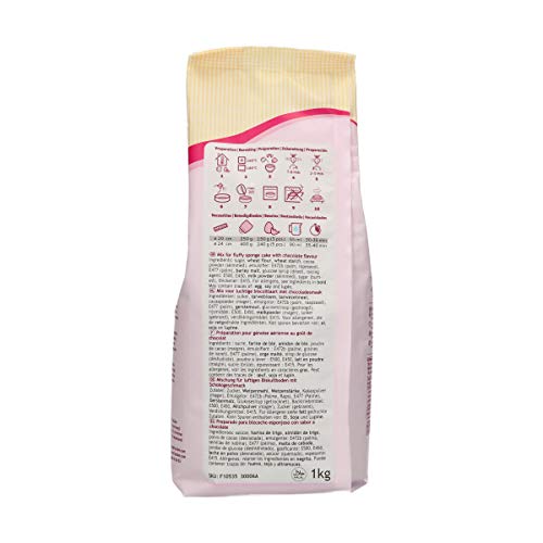 FunCakes Mix für Choco Biskuitkuchen: Einfach zu verwenden, wunderbar leichter Schokoladenkuchen, perfekt für die Kuchendekoration, Konditorqualität, Schokoladenkuchenbasis, Halal., 1 kg