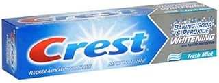 Crest Fluoride Anticavity Toothpaste, Baking Soda & Peroxide Whitening with Tartar Protection, Fresh Mint, 8.2 oz tube