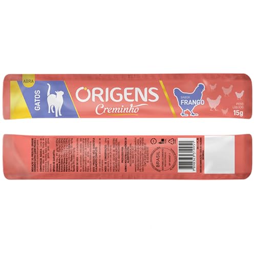 Origens Creminho Gatos Frango 60g 3un Igual Churu Sachê