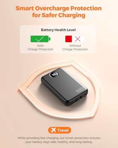 Zmmyuluo Portable Charger 10000mAh with 4 Built-in Cables 40% Smaller — view 8