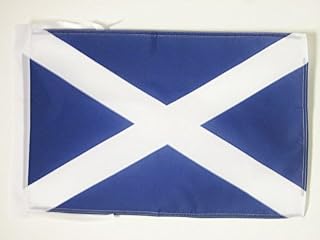 AZ FLAG Scotland Flag 18'' x 12'' cords - Scottish SMALL flags 30 x 45cm - Banner 18x12 in