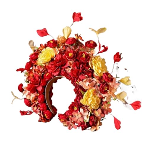 Épingle à cheveux fleur en soie et bandeau floral élégant Color10 pour femme