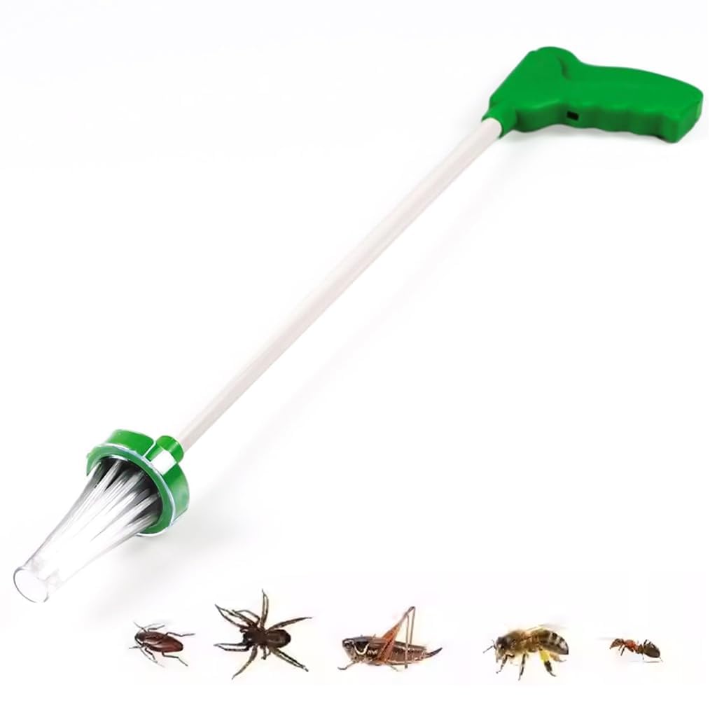 Jukmen Insect Catcher, Insect Trap,Critter Catcher Hand-Held Insect Catching Spider Trap Insect Grabber Travel Friendly Humane Trap Centipede Pest Control Tools