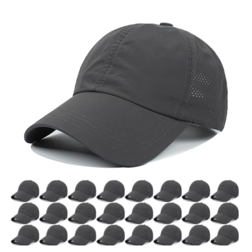Image of Quick Dry Fit Baseball Cap - Water Repellent Sun Hat for Fishing, Running, Hiking, Golf, Surfing, Sailing, Boating