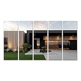 Format avec espacement : 160 x 80 cm - 5 pièces XXL