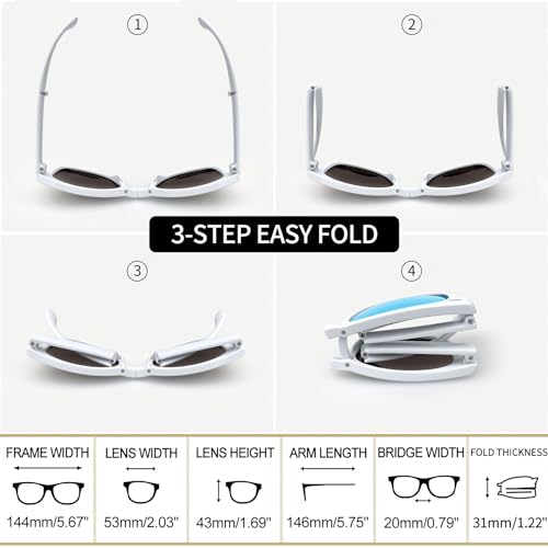 Image of Joopin Square Sunglasses Polarized UV400 Designer Sun Glasses Men Women