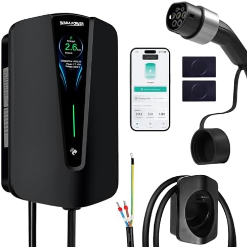 Wallbox Pulsar Plus Caricabatterie Auto Elettriche - 7.4kW, Connettore Tipo 2, Wi-Fi/Bluetooth