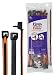 GRIPLOCKTIES, Releasable, Re-Usable, Zip Ties, Industrial Grade, Extra Grip, Rubber Lined, Durable, 12 Inches Long (40, Orange)