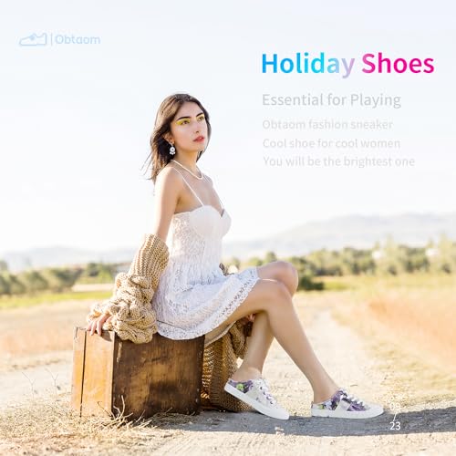 Image of Obtaom Women Canvas Mules Memory Foam Clipper Fashion Sneakers Comfortable Slip-On Mule Backless Holiday Shoes