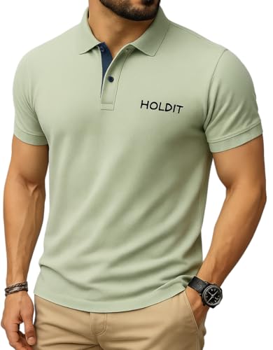 Image of TAZO Mens Cotton Polo Neck Half Sleeve Solid Regular Fit Casual Tshirt