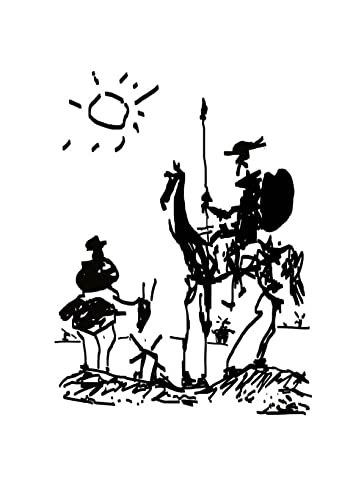 Affiche encadrée Don Quixote de Picasso petit modèle mat d'archivage