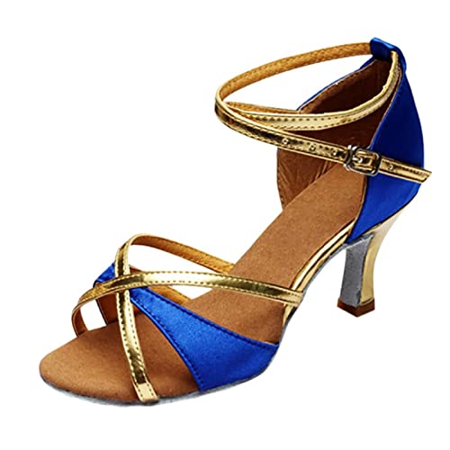 Luadnysin Escarpin Femme Escarpins Chaussures Confort Chic Chaussure Mariage Dorée Talon Bleu Roi De Danse Latine Blanches Petit Aiguille Sexy Confortable...