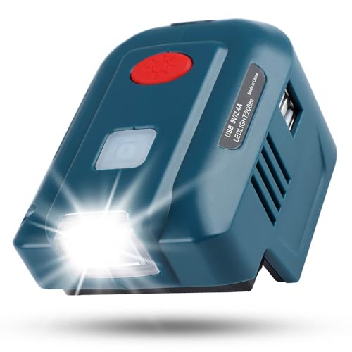 Onduleur de batterie au lithium 18V HUIOP avec double port USB et lampe LED intégrée
