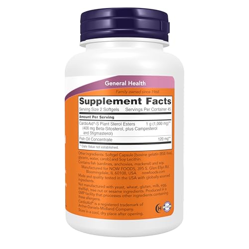NOW Supplements Beta-Sitosterol Plant Sterols