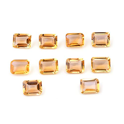 Citrine naturelle 7x5mm calibrée pour réparer et sertir vos bijoux sans défaut
