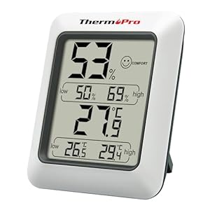ThermoPro TP50 Digital Thermo-Hygrometer Indoor Room Thermometer with Recording and Climate Indicator for Room, Climate Control Monitor